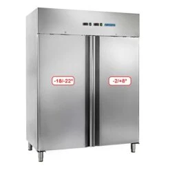 ARMADIO REFRIGERATO PROFESSIONALE COMBINATO 600TN+600BT 135x86 H197