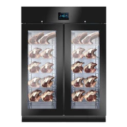 ARMADIO STAGIONATORE 1500 ANTA VETRO NERO