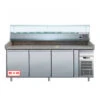 BANCO PIZZA INOX 3 ANTE VETRINA CM 33/38 -Vendite Arrigoni banco pizza inox 3 ante vetrina cm 3338