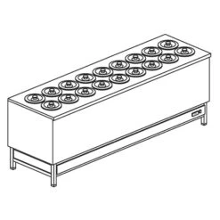 BANCO POZZETTO DA CARAPINE CM. 234,4 18+18 POZZETTI