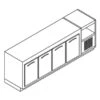 CELLA BAR DA INCASSO REFRIGERATA -18/-20°C CON MOTORE CM.250 4 ANTE 1 CELLA BAR DA INCASSO REFRIGERATA -18/-20°C CON MOTORE CM.250 4 ANTE -Vendite Arrigoni cella bar da incasso refrigerata 18 20c con motore cm250 4 ante