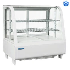 ESPOSITORE REFRIGERATO DA BANCO 120LT +1/+12° BIANCO