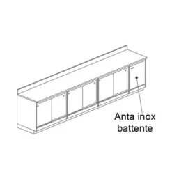 RETRO BANCO BAR NEUTRO CON ANTE CM 350