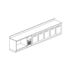 RETRO BANCO BAR REFRIGERATO CM.400 5 ANTE