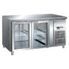 TAVOLO REFRIGERATO PROFESSIONALE 2 ANTE VETRO -2/+8° + CASS. NEUTRO -Vendite Arrigoni tavolo refrigerato 2 ante vetro 28 cass neutro