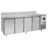 TAVOLO FRIGO PROFESSIONALE -2/+8° CLASSE A 4 ANTE + ALZATINA -Vendite Arrigoni tavolo refrigerato 28 classe a 4 ante alzatina