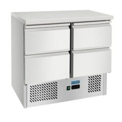 TAVOLO REFRIGERATO 4 CASSETTI +2/+8° 90x70x94,3