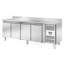 TAVOLO FRIGO PROFESSIONALE GN1/1 4 ANTE -2/+8° + ALZATINA