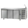 TAVOLO REFRIGERATO PROFESSIONALE INOX 3 ANTE 0/+10° CON VASCA -Vendite Arrigoni tavolo refrigerato inox 3 ante 010 con vasca