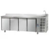 TAVOLO REFRIGERATO PROFESSIONALE INOX 4 ANTE 0/+10° CON VASCA + ALZATINA 2 TAVOLO REFRIGERATO PROFESSIONALE INOX 4 ANTE 0/+10° CON VASCA + ALZATINA -Vendite Arrigoni tavolo refrigerato inox 4 ante 010 con vasca alzatina