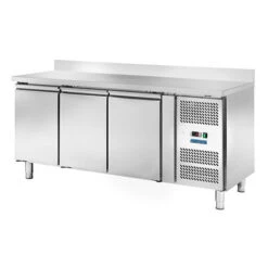 TAVOLO REFRIGERATO PROFESSIONALE LINEA 60 3 ANTE -2/+8° + ALZATINA