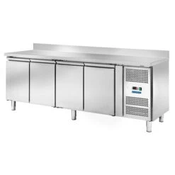 TAVOLO REFRIGERATO PROFESSIONALE LINEA 60 4 ANTE -2/+8° + ALZATINA
