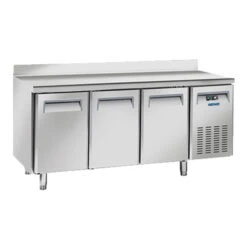 TAVOLO REFRIGERATO PROFESSIONALE P.60 3 ANTE -2/+8° + ALZATINA