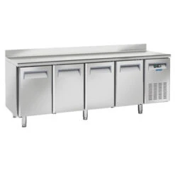 TAVOLO REFRIGERATO PROFESSIONALE P.60 4 ANTE -18/-22° + ALZATINA
